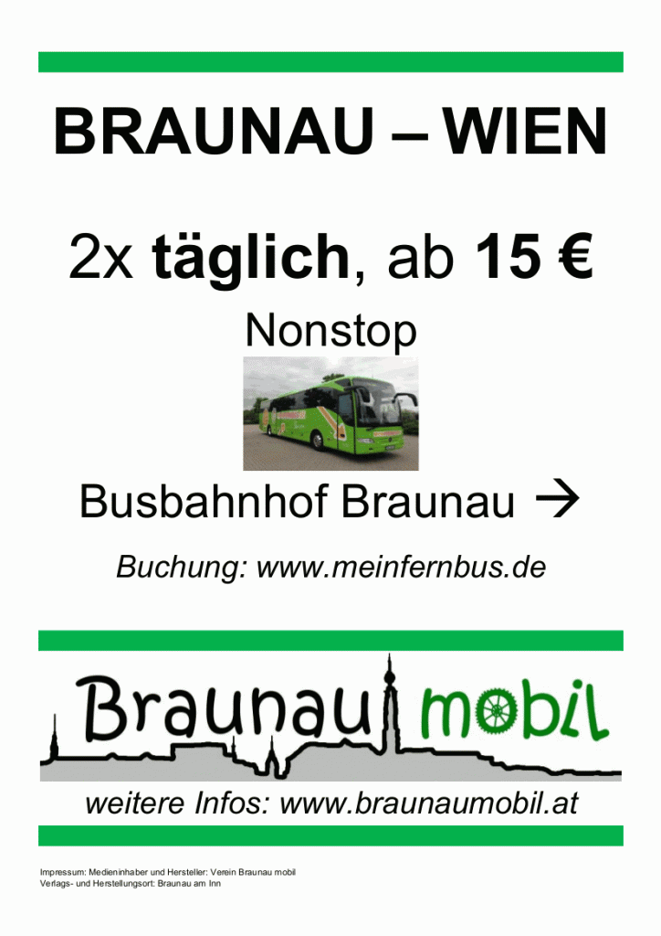Braunau-Wien Plakat