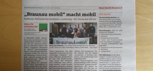 BezirksRundschau Braunau Nr. 28, 10./11. Juli 2014