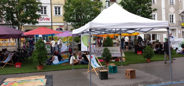 Rückblick: Stadtoase – Begrünter Stadtplatz mit Spielen und Künsten