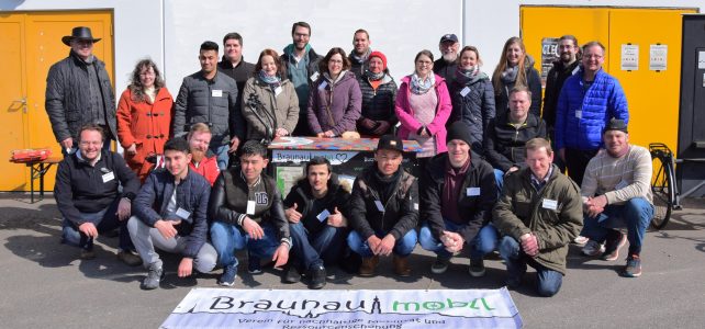 Team Fahrradbasar 2018 (Braunau mobil mit Helfern und dem Team von „Wir Gemeinsam“)
